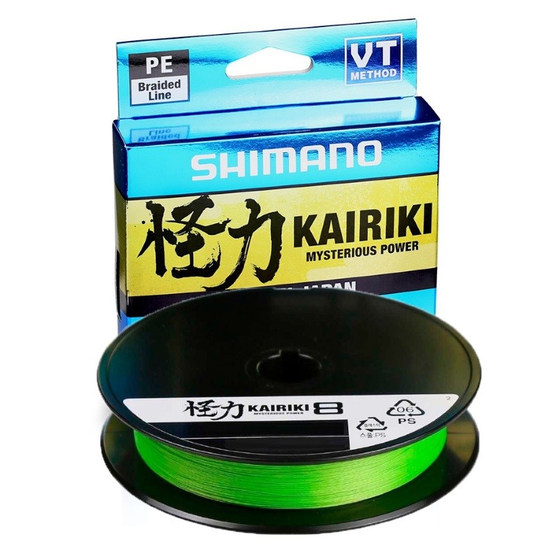 Shimano plecionka Kairiki 8 Green 0.16mm 150m-16508