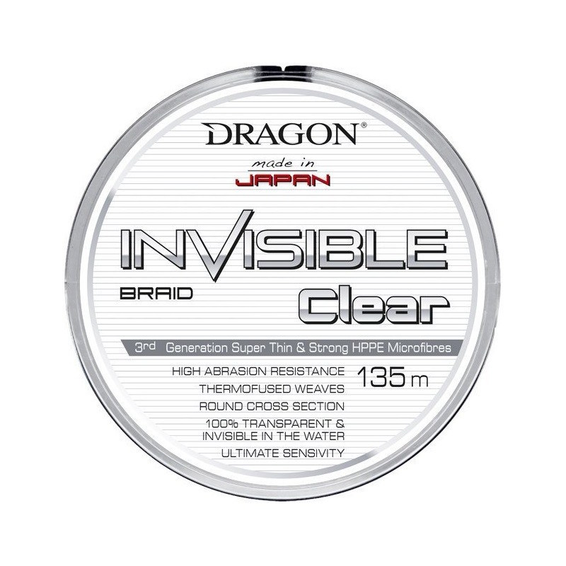 Dragon Plecionka Invisible Clear 135m 0.14mm-60303