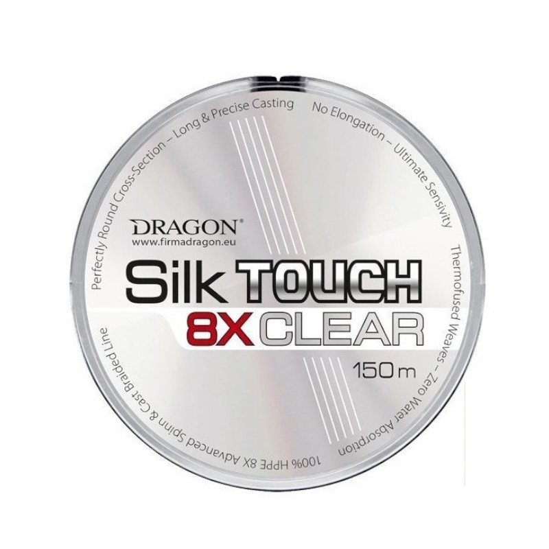 Dragon Plecionka 8X Silk Touch Clear 150m 0.08mm-60193