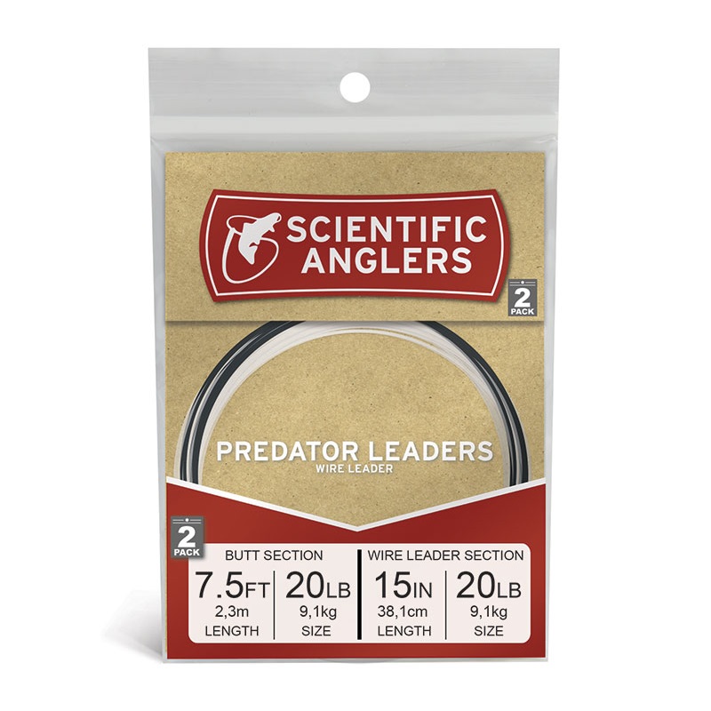 Scientific Anglers Predator Leaders 2szt 1x7 20lb-8596