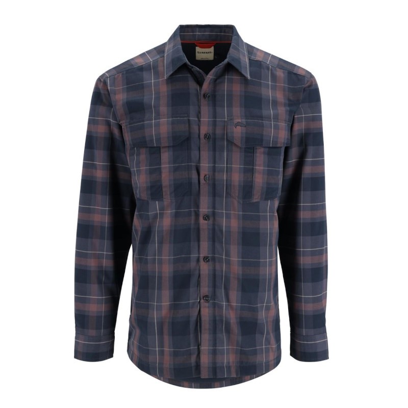 Simms ColdWeather Shirt Selvedge Logan Plaid XXL-56848