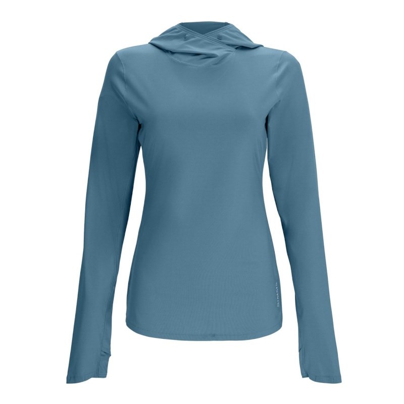 Simms Wms BugStopper SolarFlex Hoody Neptune XL-62957