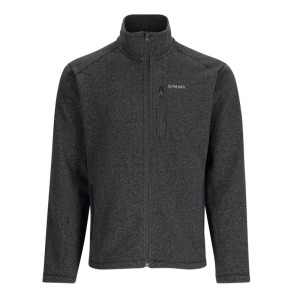 Simms Rivershed Full Zip Black Heather XXL
