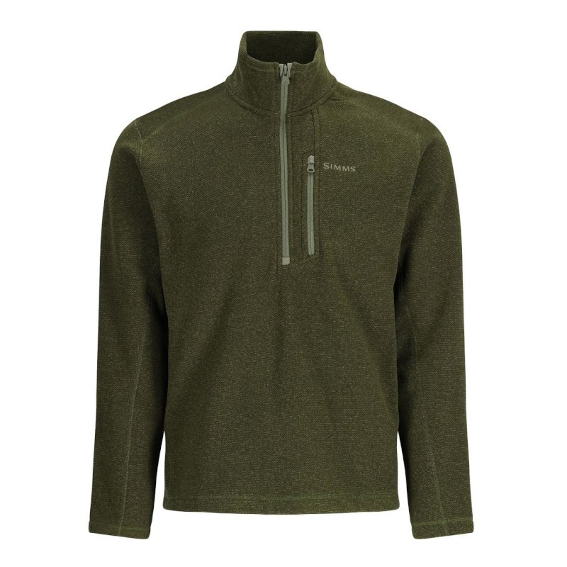 Simms Rivershed Half Zip Riffle Heather XXL-59037