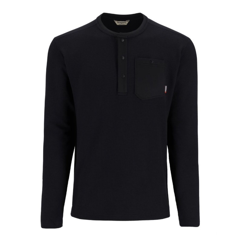 Simms Highline Henley Black XL-58645