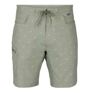 Simms Seamount Board Short Fishtail Pale Pine 32W