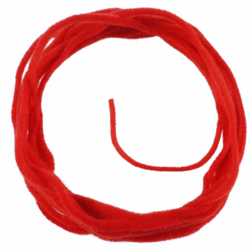 Soldarini Squirmy Chenille Hot Red 1.5mm -52464