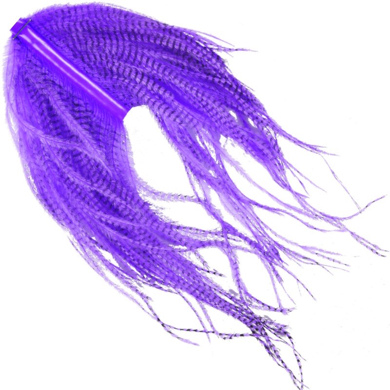 Soldarini Pióro strusiaOstrich Herls Barred purple-53080