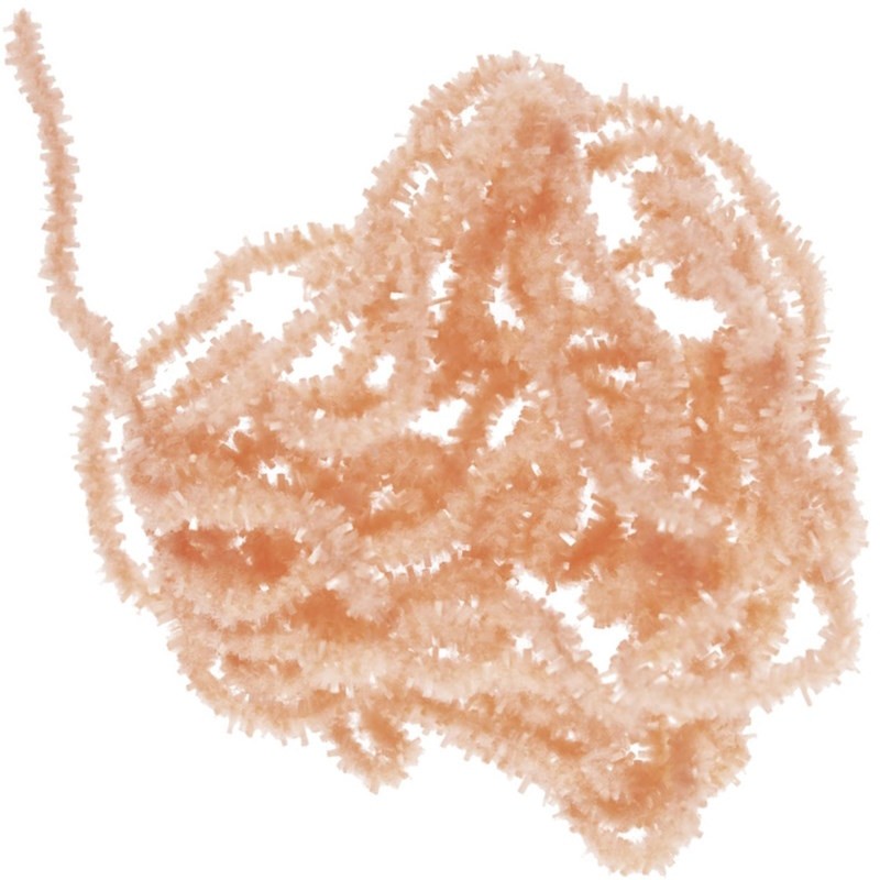 Soldarini Chewingum Chenille Peach 2mm -57961