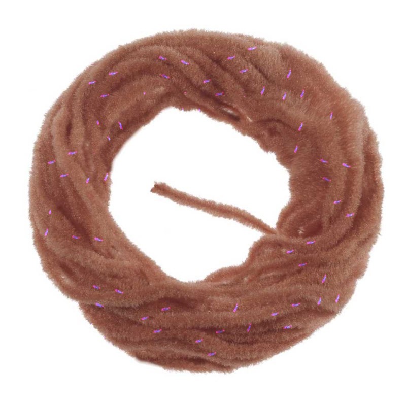 Soldarini Wormstasy Chenille UV Wormbrown 1.8mm-52450