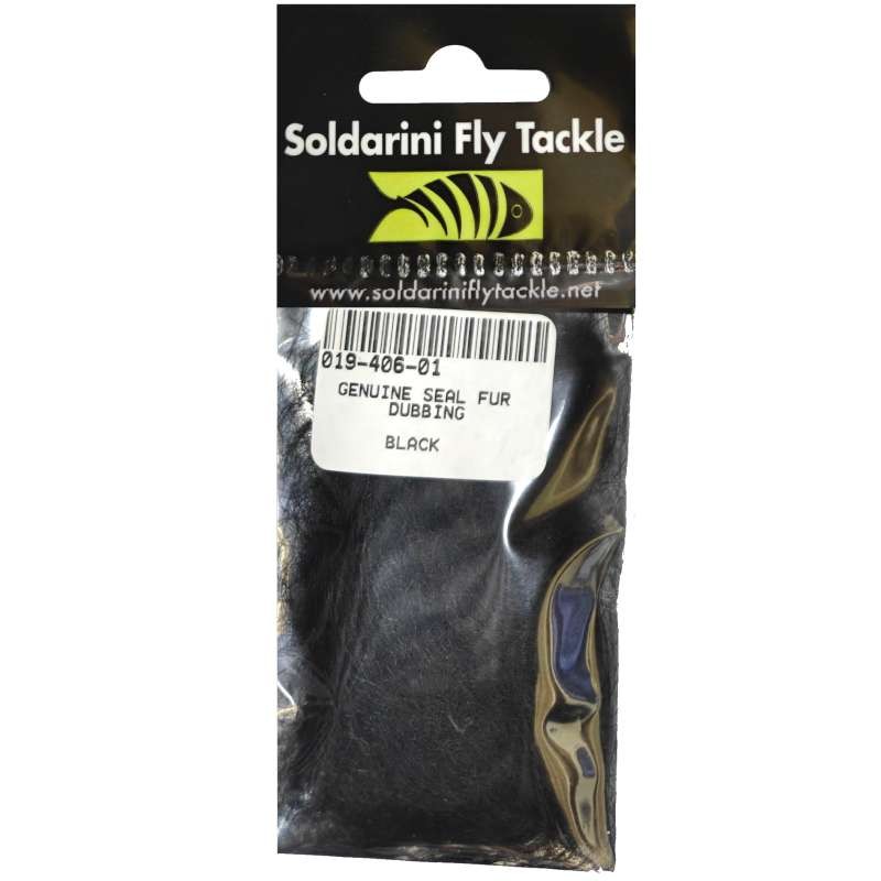 Soldarini Genuine Seal Fur Dubbing Black -66126