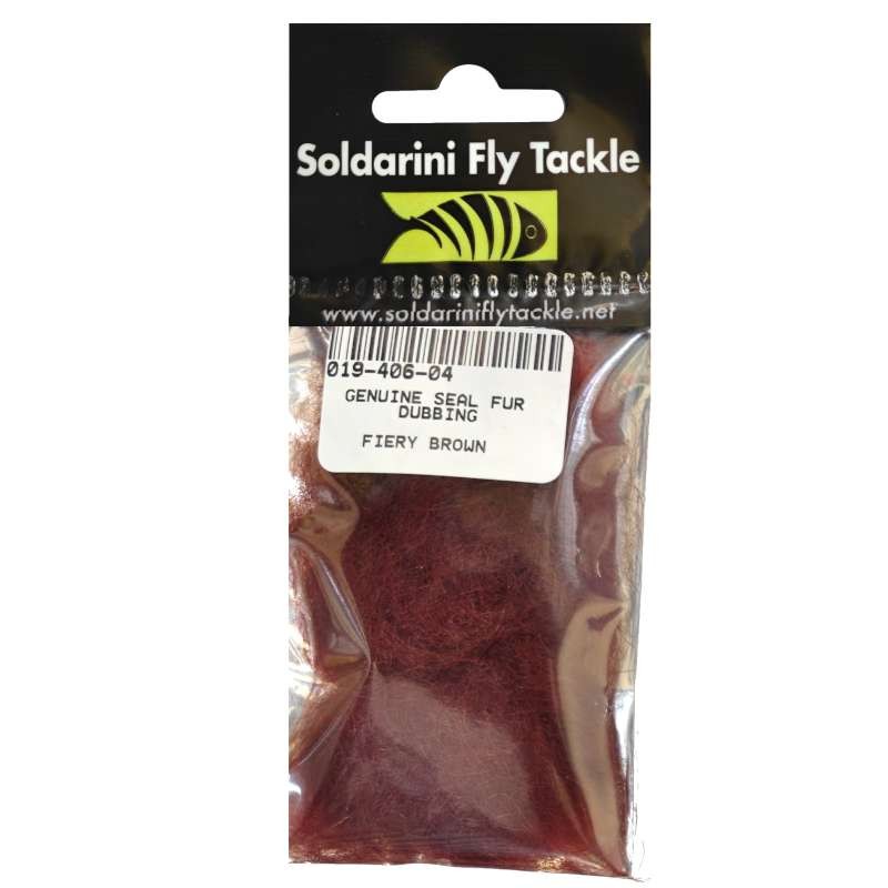 Soldarini Genuine Seal Fur Dubbing Fiery Brown-66129