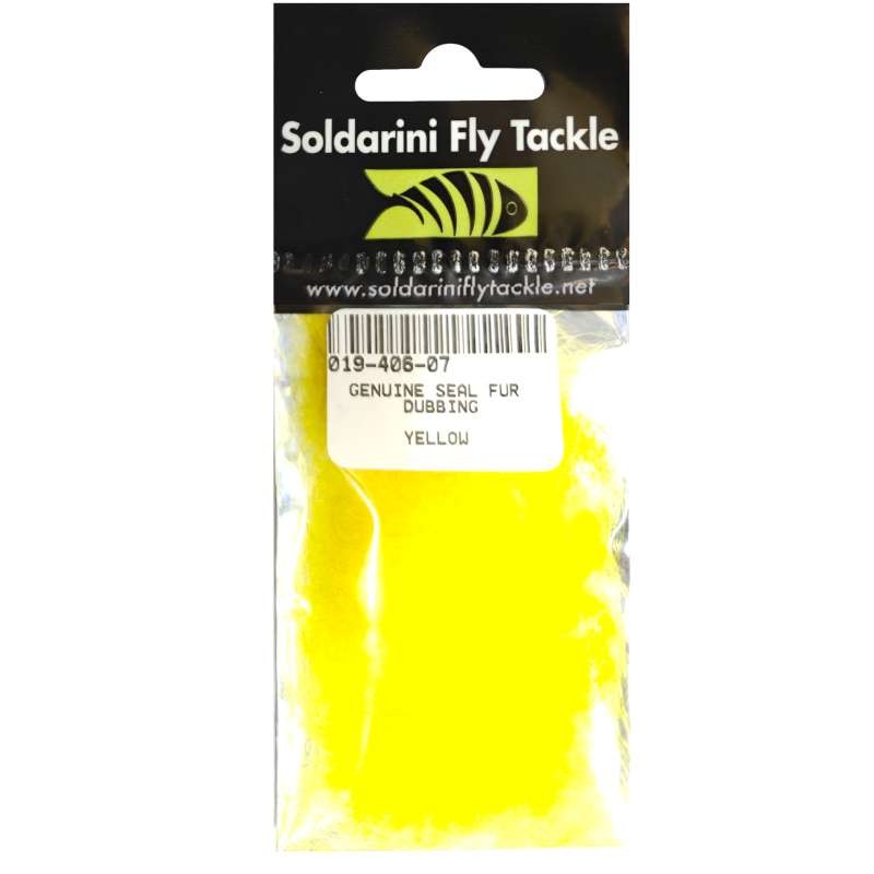 Soldarini Genuine Seal Fur Dubbing Yellow-66124