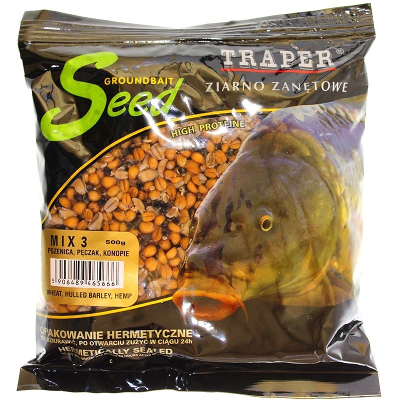 Traper Ziarna Mix3 pszenica pęczak konopie 0.5kg-45920