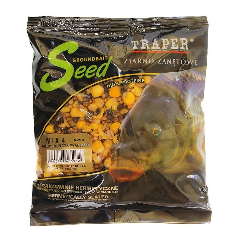 Traper Ziarna Mix4 kukurydza pęczak wyka 0.5kg-45925