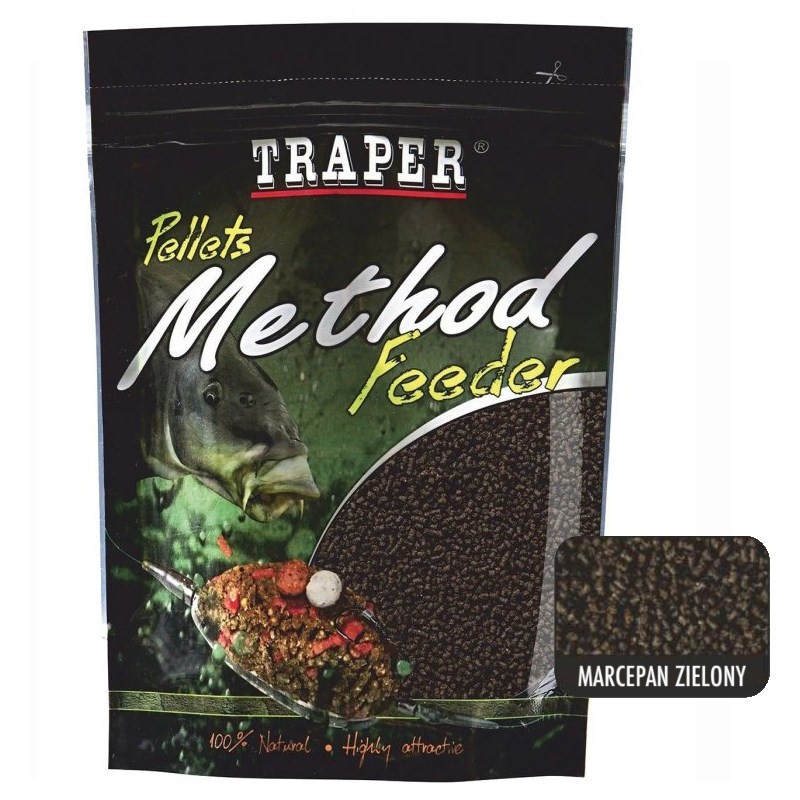 Traper Method Pellets Zielony Marcepan 2mm-46105