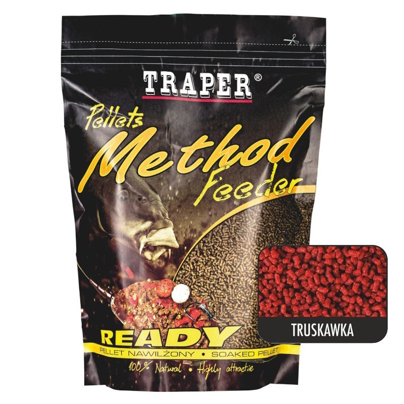 Traper Method Pellets Ready Truskawka 500g 2mm-51038
