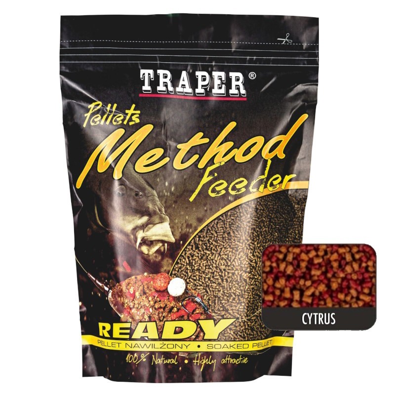 Traper Method Pellets Ready Citrus 2mm 750g-57373