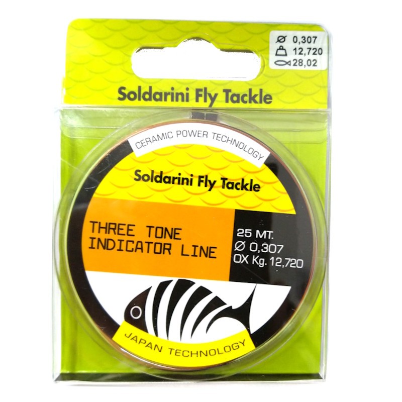 Soldarini Żyłka Three Tone Black 25m 0.18mm-57979