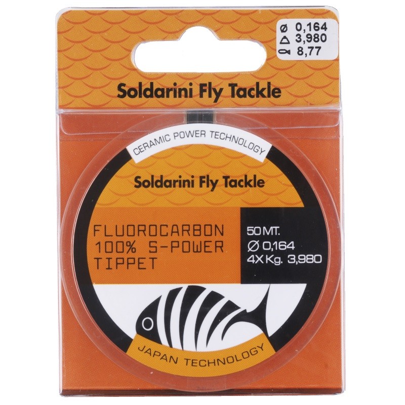 Soldarini Fluorocarbon S-Power Tippet 50m 0.145mm-13688