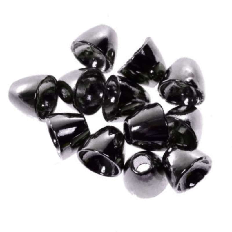 Taimen Brass Cone Heads Black Nickel 12 szt. 4.5mm-67206