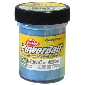 Berkley PowerBait ExtraScent White/Neon Blue