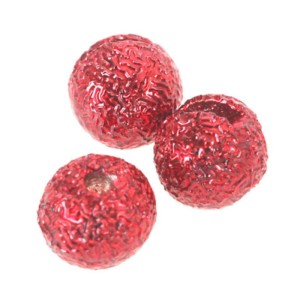 Taimen Tungsten Furrow Slotted Beads Red 3.5mm