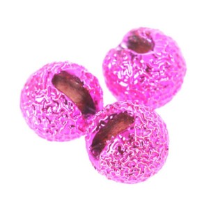 Taimen Tungsten Furrow Slotted Beads Pink 3mm