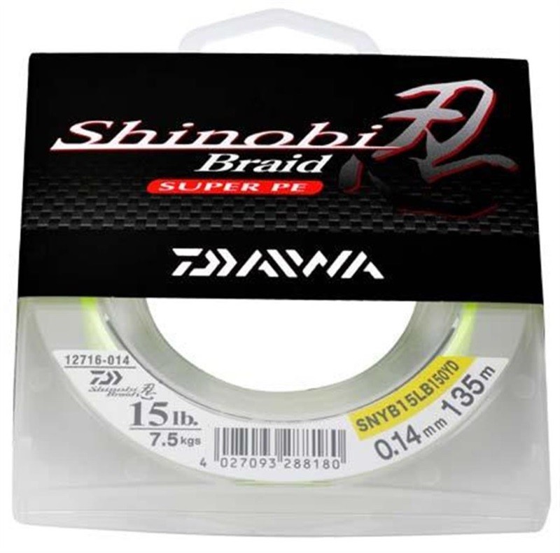 Daiwa Plecionka Shinobi Super PE Yelow Fluo 0.24mm-516