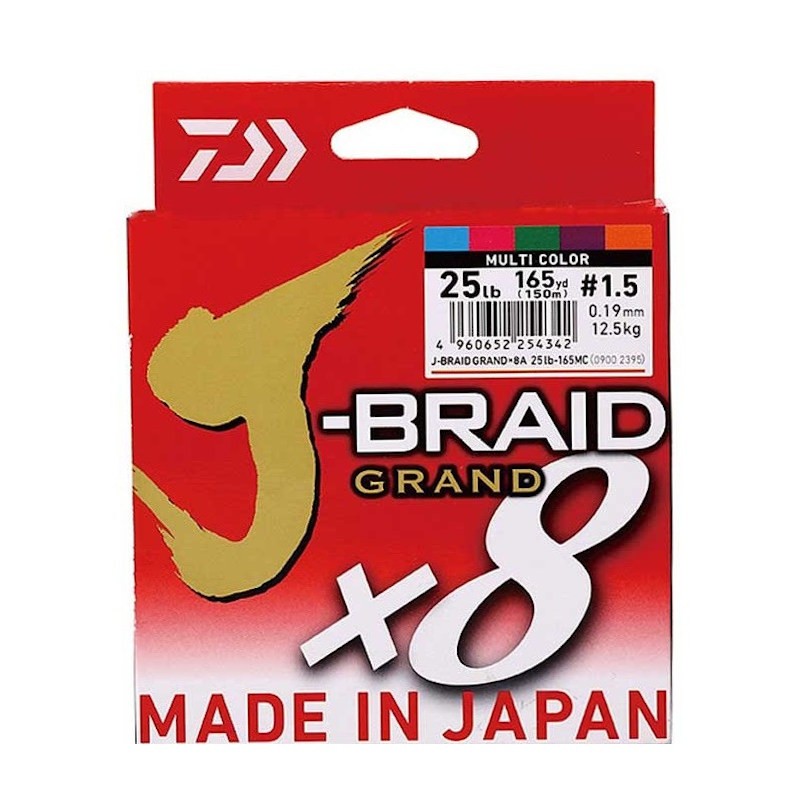 Daiwa Plecionka J-Braid Grand x8 Multicolor 0.22mm-60199