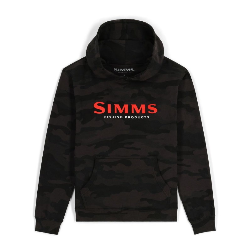 Simms Kid's Simms Logo Hoody Woodland Camo CarbonS-44386