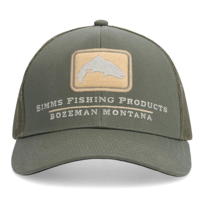 Simms Double Haul Icon Trucker Smokey Olive-49067