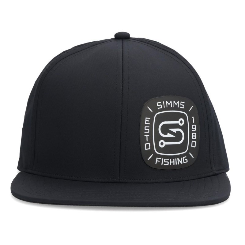 Simms Flatbill Cap Black-49070