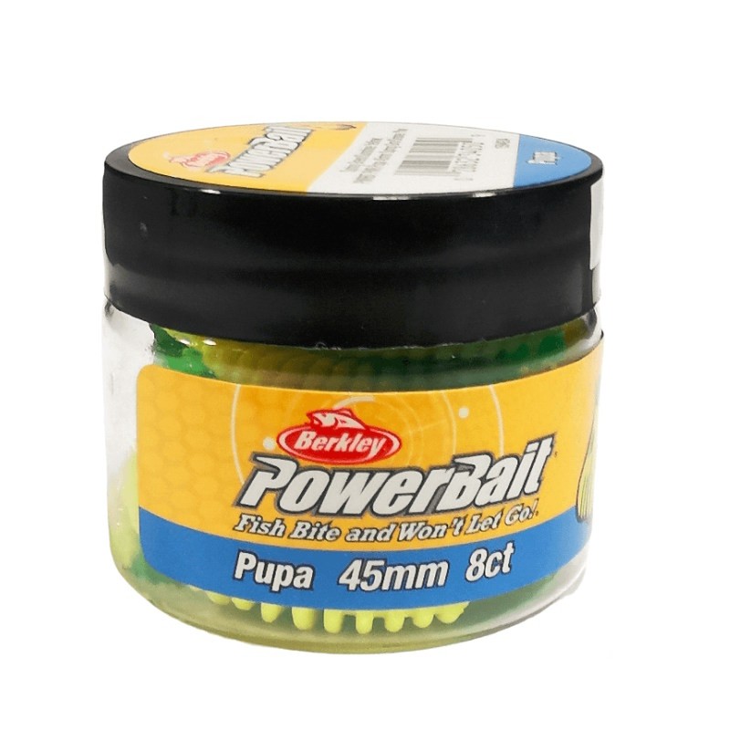 Berkley PowerBait Pupa Black/Yellow Czosnek 4.5cm-56985