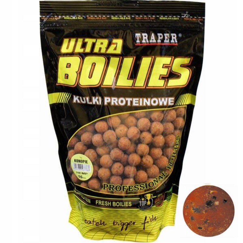 Traper Kulki Ultra Boilies Konopie 1kg 16mm-46039