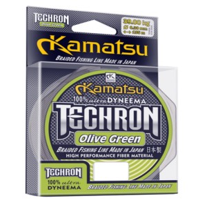 Kamatsu Plecionka Techron Olive Green 135m 0.08mm