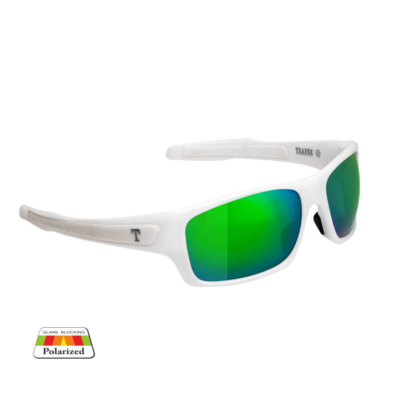 Traper Fly Okulary polaryz.HorizonWhite/Green Revo-27894