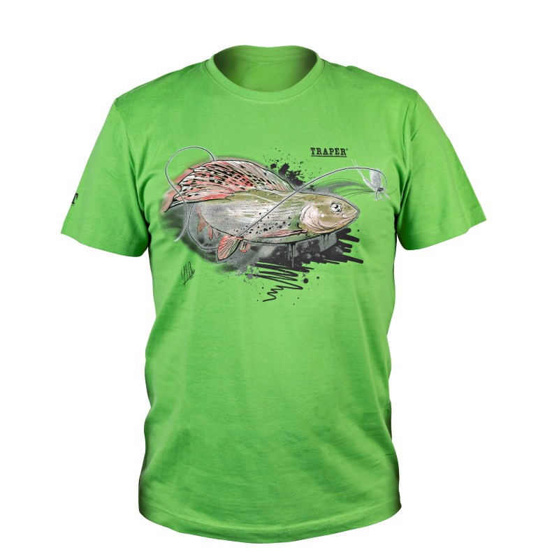 Traper Fly T-Shirt Art Grayling Kiwi S-41625