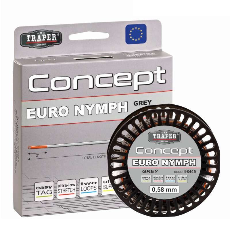 Traper Fly Linka Concept Euro Nymph Grey 0.58mm-66061