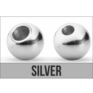 Traper Fly Główki wolframowe Silver 2mm