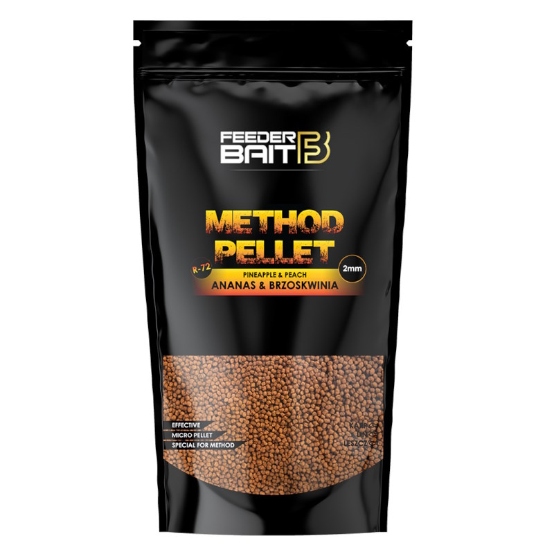 Feeder Bait Method Pellet R72 Brzoskwinia 2mm 800g-56254
