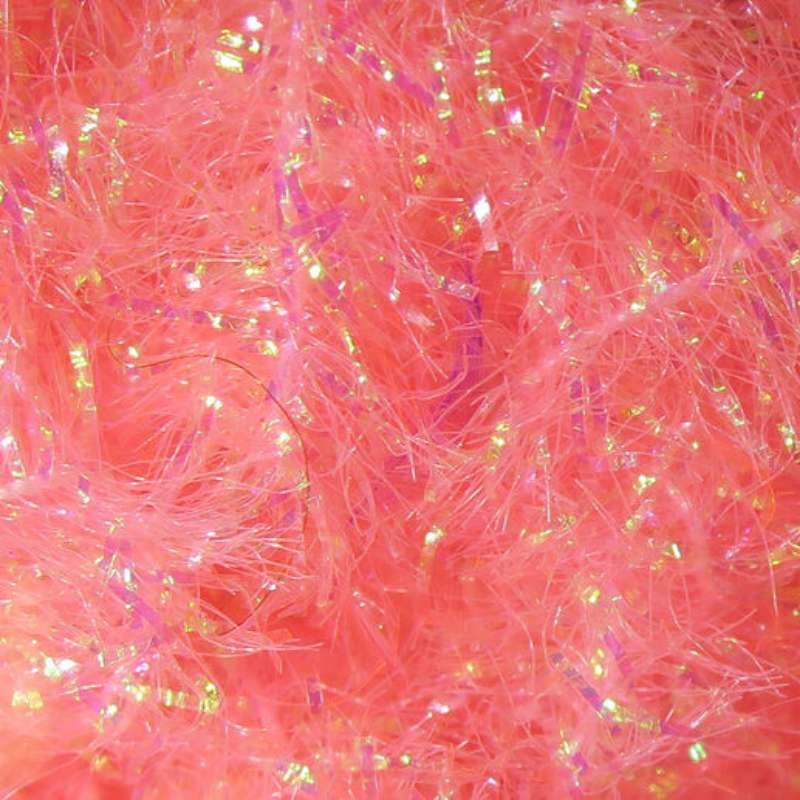 Hareline Krystal Flash Chenille Shrimp Pink-66466