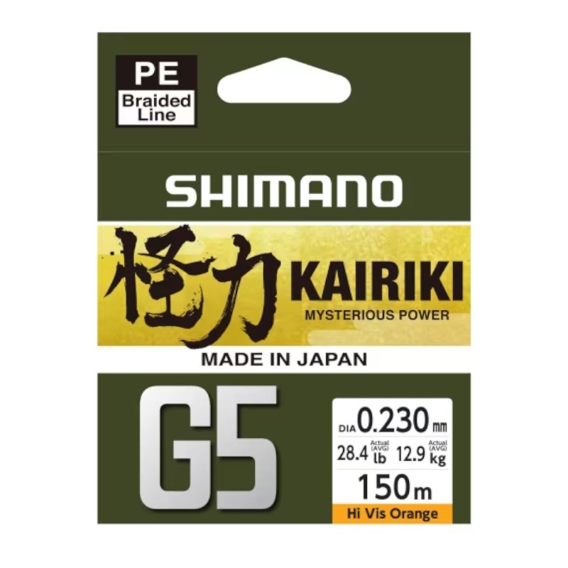 Shimano plecionka Kairiki G5 Orange 150m 0.13mm-60295