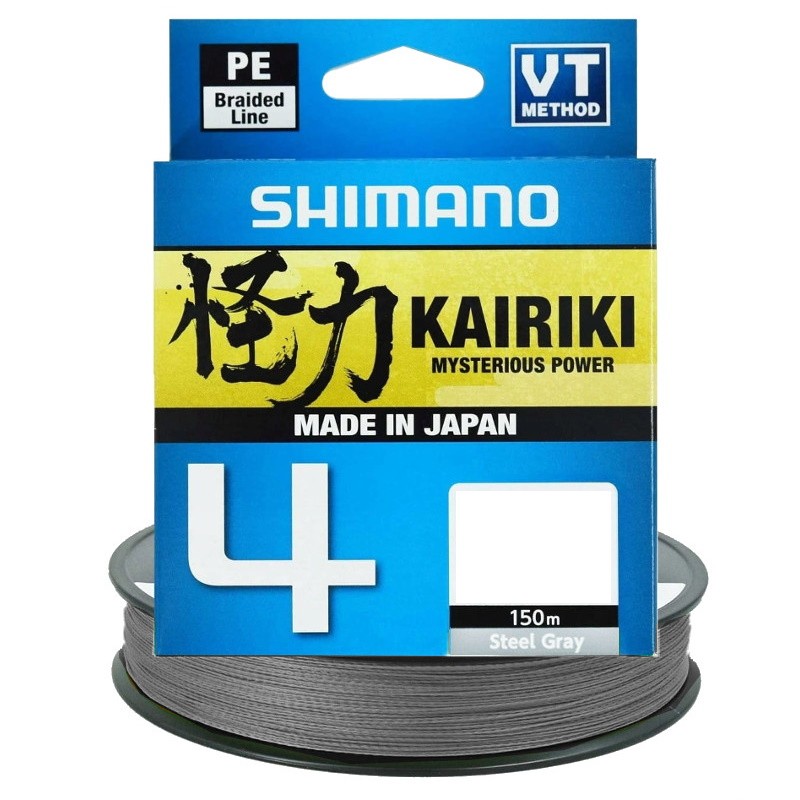 Shimano plecionka Kairiki 4 Steel Gray 0.20mm 150m-32255