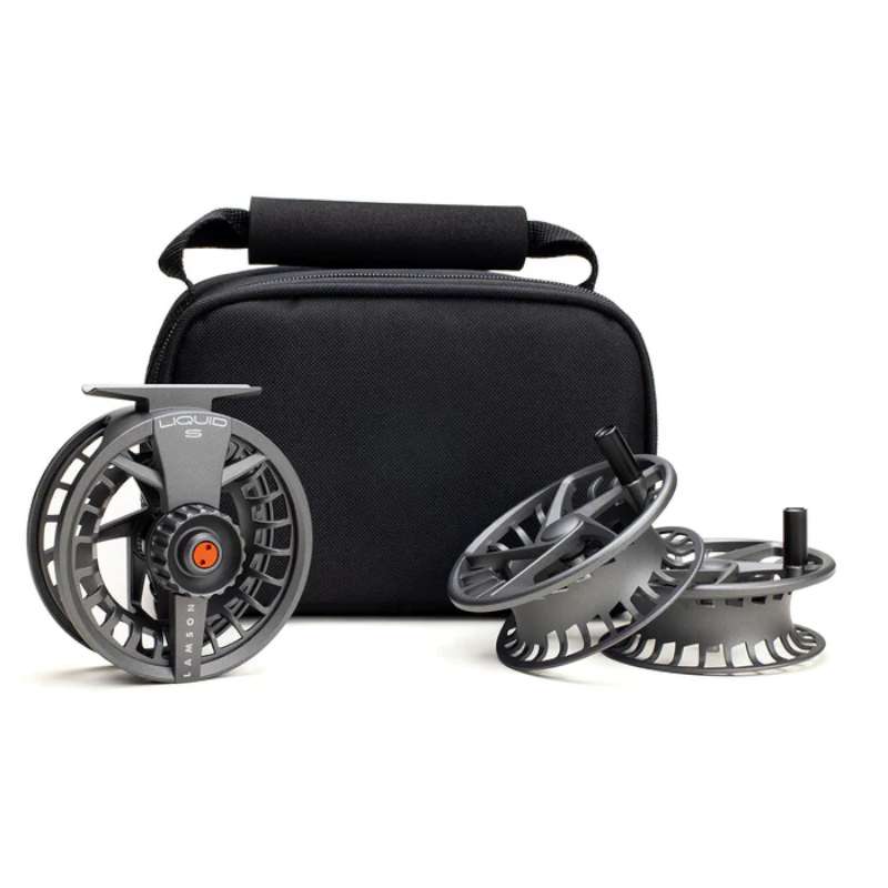 Lamson kołowrotek Liquid S -7+ 3-Pack Smoke-65549