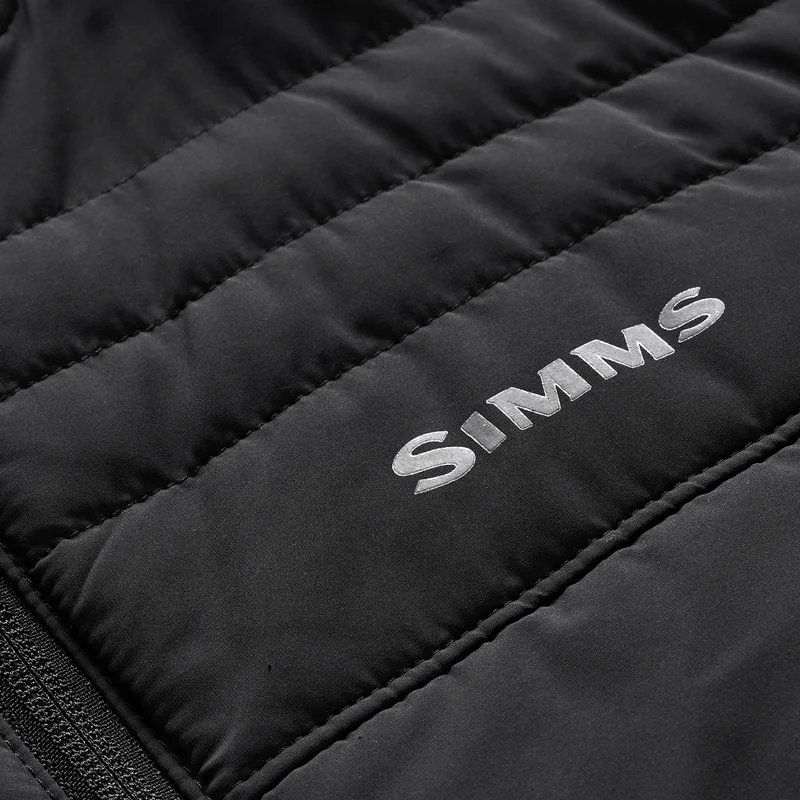 Bezrękawnik ocieplany Simms Fall Run Insulated Vest Black – matowa tkanina