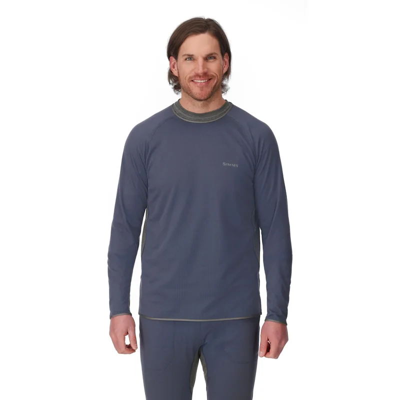 Koszulka termoaktywna Simms Strata 200 Crew Selvedge – otwarty kołnierz