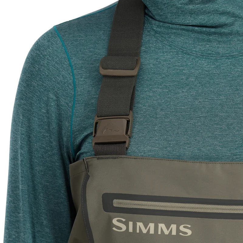 Wodery damskie Simms Women's Tributary Stockingfoot Basalt – szelki