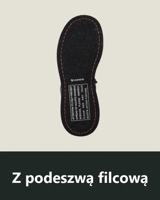 Buty do brodzenia Simms z podeszwą filcową
