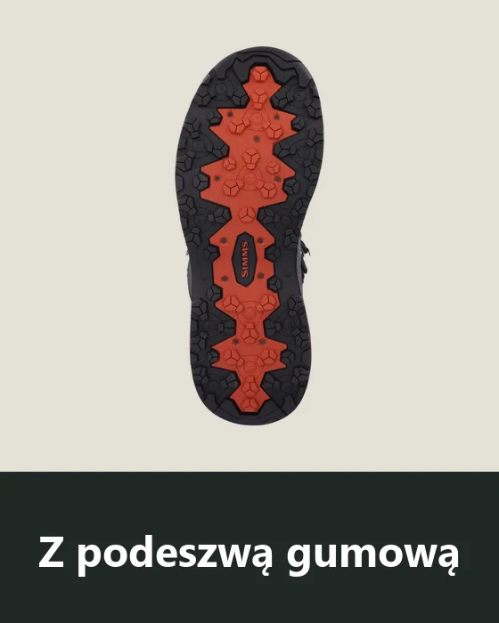 Buty do brodzenia Simms z podeszwą gumową